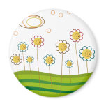 field of daisies magnets
