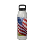 Field of Flags 1 water bottle