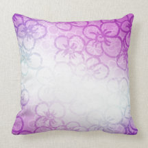 Field Of Flower - Purple Throw Pillow