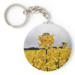 Field Of Oilseed Rape keychains