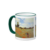 Field of Poppies, Claude Monet Coffee Mugs