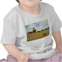 Field of Poppies, Claude Monet T Shirt