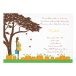 Field of Pumpkins Boy Baby Shower Invitations