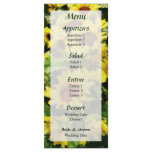 Field of Sunflowers Menu... rack cards