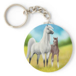 Fields of Gold Horse Keychain