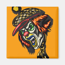 Fiendish Evil Clown Magnet