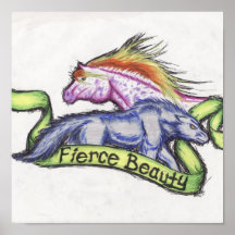Fierce beauty print