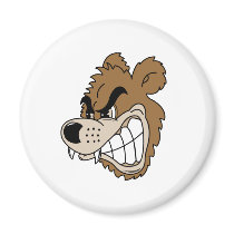 Fierce Grizzly Bear Magnets