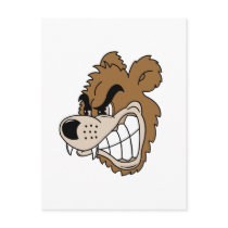 Fierce Grizzly Bear Postcard