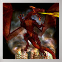 Fierce Red Dragon posters