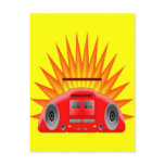 FIERY BOOM BOX POST CARD