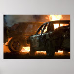 Fiery Collision Poster