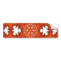 Fiery Goodness Kaleidoscope Mandala Bumper Sticker