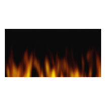 Fiery Hot Flames Backdrop Picture Card