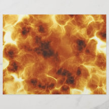 Fiery Inferno Explosion Textured Full Color Flyer