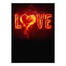 Fiery Love Personalized Invite