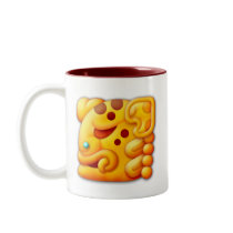 Fiery Maya Jaguar Head Mug