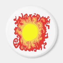 Fiery Sun Magnet
