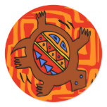 Fiery-Torto Round Stickers