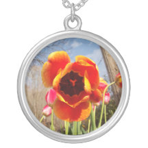 Fiery Tulip Personalised Necklace