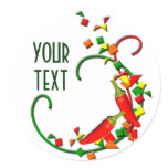 Fiesta Chilli Peppers Sticker