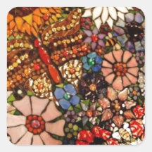 Fiesta Mosaic Square Stickers