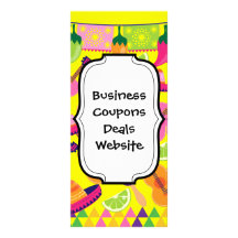 Fiesta Party Sombrero Limes Guitar Maraca Saguaro Rack Cards