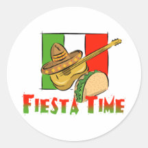 Fiesta Time Stickers