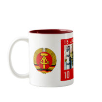 Fifteenth Aniversary of the Founding of the DDR. Coffee Mug