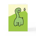 Fifth Birthday Dinosaur Party Invitation cards