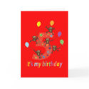 Fifth Birthday Gift (Five Years) cards
