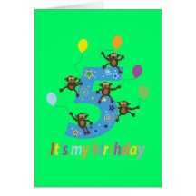 Fifth Birthday Gift (Five Years) Card