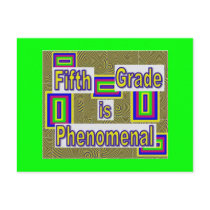 Fifth grade...phenomenal with white behind letters