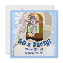 Fifties Party Custom Invitation