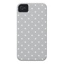 Fifties Style Grey Polka Dot Iphone 4/4S Case iPhone 4 Cover