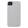 Fifties Style Grey Polka Dot Iphone 4/4S Case