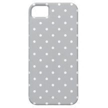 Fifties Style Grey Polka Dot iPhone 5 Case