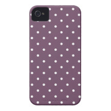 Fifties Style Purple Polka Dot Iphone 4/4S Case Case-Mate iPhone 4 Case
