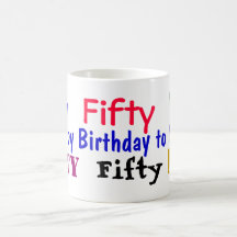 Fiftieth Birthday Mug - Change to any year