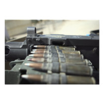 Fifty-calibre machine gun rounds photograph