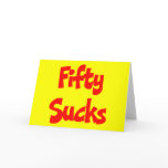 Fifty Sucks 50th Birthday Party Invitations cards