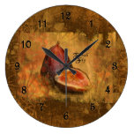 Fig Botanical Round Clock