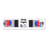 Fight B.O. Bumper Sticker