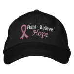Fight Believe Hope - Breast Cancer embroidered hats