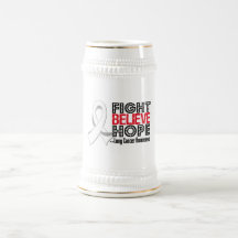 Fight Believe Hope - Lung Cancer Mug