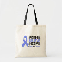 Fight Believe Hope - Stomach Cancer Tote Bags