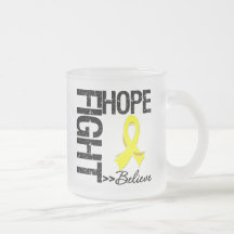 Fight Believe Hope v2 Sarcoma Coffee Mugs