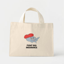 FIGHT BIG INSURANCE TOTE BAGS