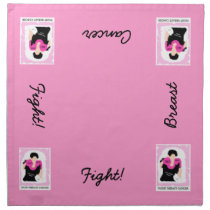 Fight Breast Cancer     Cloth Dinner Napkins napkins