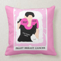 Fight Breast Cancer  Throw Pillow, 20x20 pillows